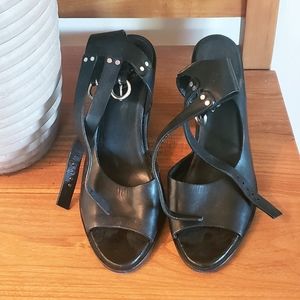 rag & bone Black Leather Heel